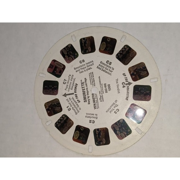 Vintage 1982 View Master Reels Smurfette Set of 3 Rare Clean Wallace & Berrie - Picture 6 of 8